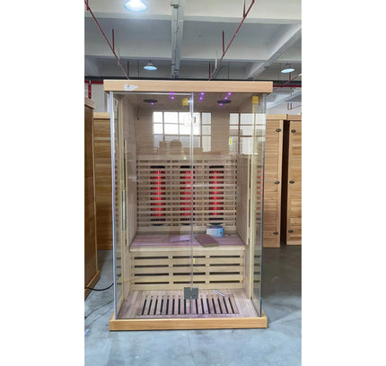 SAUNA EVOLUTION®  Indoor Low EMF Sauna with Front Glass Far Infrared 05
