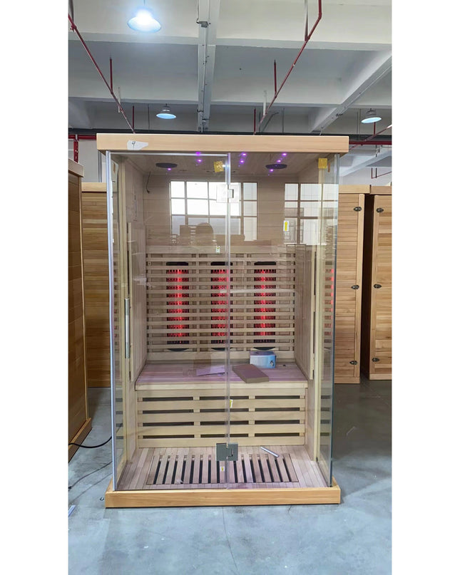 SAUNA EVOLUTION®  Indoor Low EMF Sauna with Front Glass Far Infrared 05