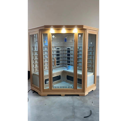 SAUNA EVOLUTION®  Low EMF Indoor Wood Sauna With Carbon Panel Far Infrared 16
