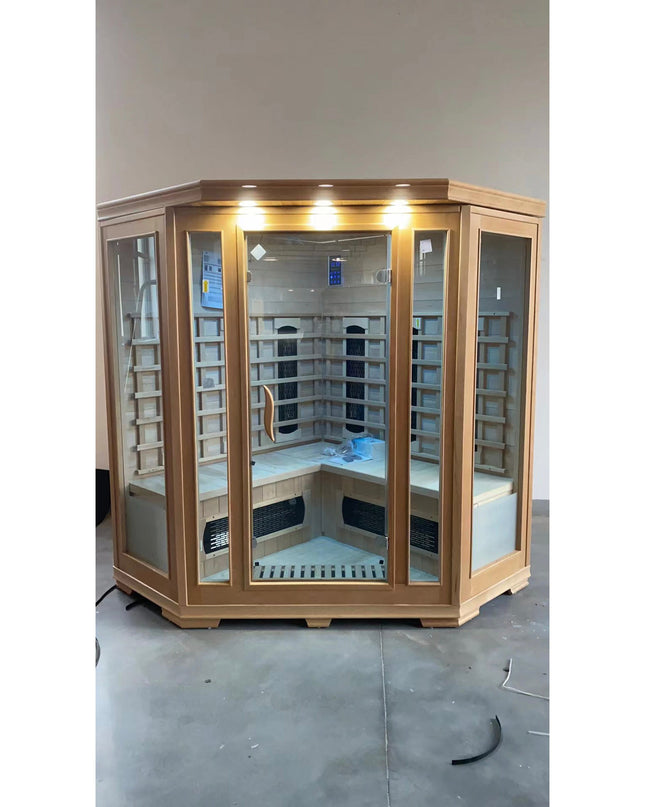 SAUNA EVOLUTION®  Low EMF Indoor Wood Sauna With Carbon Panel Far Infrared 16