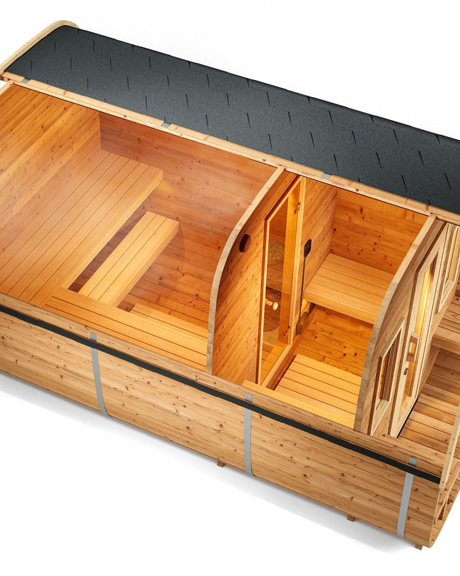 SAUNA EVOLUTION® Square Sauna Minimalist Refresh 9