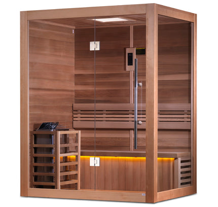 SAUNA EVOLUTION® 2-3 Person Traditional Steam Sauna Modern Relax 4