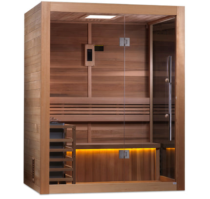 SAUNA EVOLUTION® 2-3 Person Traditional Steam Sauna Modern Relax 4