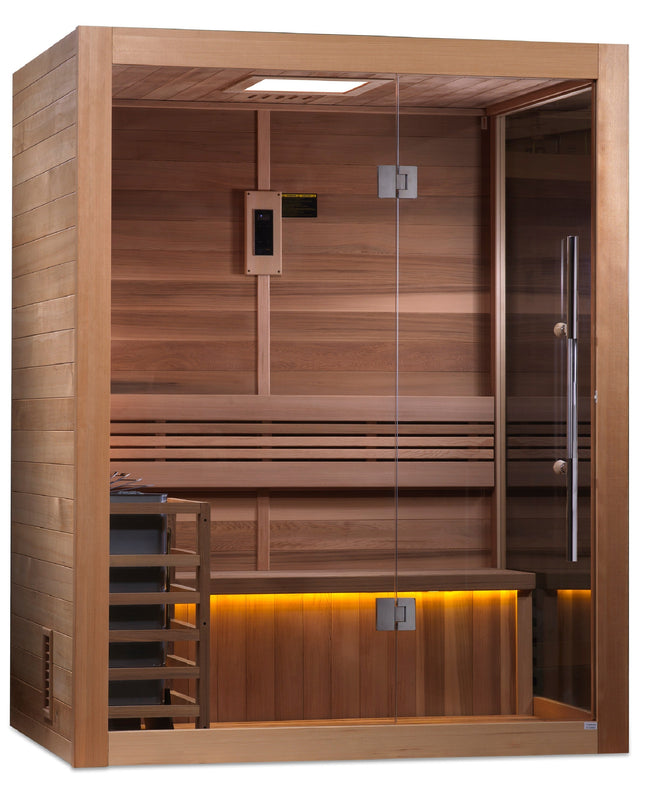 SAUNA EVOLUTION® 2-3 Person Traditional Steam Sauna Modern Relax 4