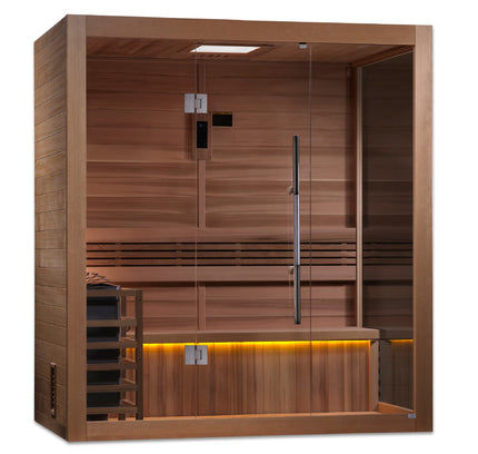 SAUNA EVOLUTION® 3 Person Traditional Steam Sauna Modern Relax 5