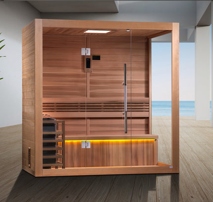 SAUNA EVOLUTION® 3 Person Traditional Steam Sauna Modern Relax 5