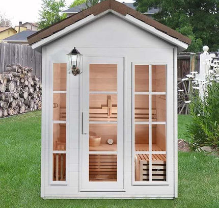 SAUNA EVOLUTION®  Garden Waterproof Traditional Sauna Steam Room Cabin 01