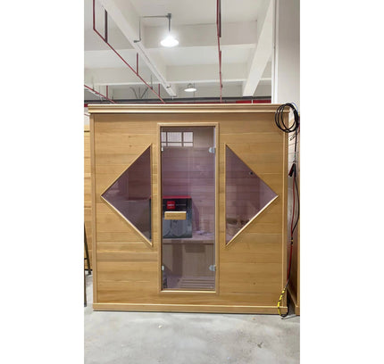 SAUNA EVOLUTION®  Indoor Luxury Traditional Wood Spa Dry Sauna Room Glass 06