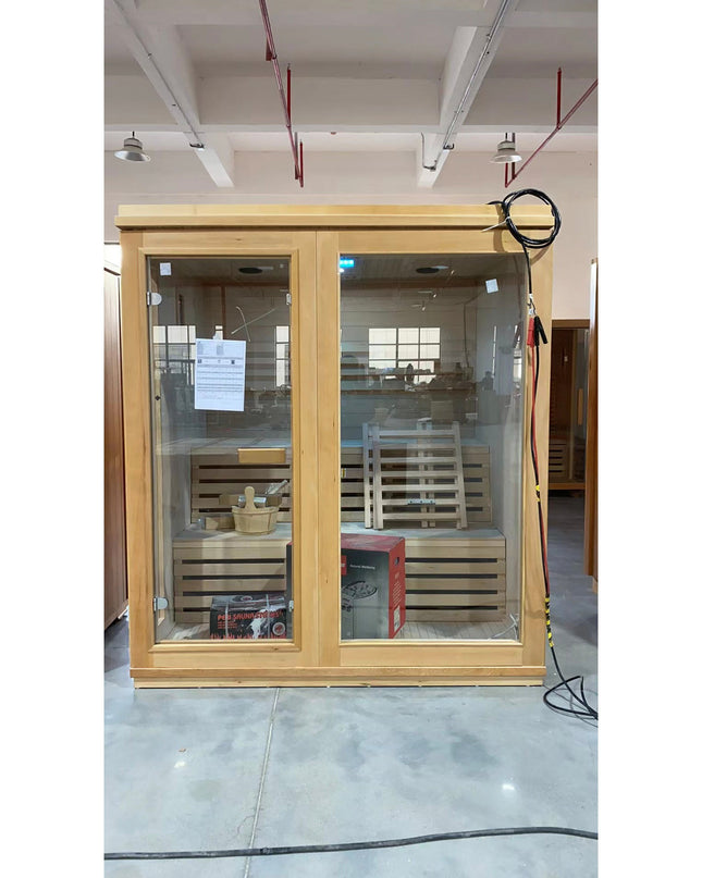 SAUNA EVOLUTION®  Finland Traditional Indoor Wooden Sauna Glass 07