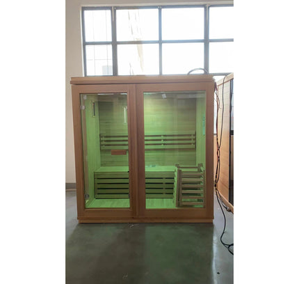 SAUNA EVOLUTION®  Finland Traditional Indoor Wooden Sauna Glass 07