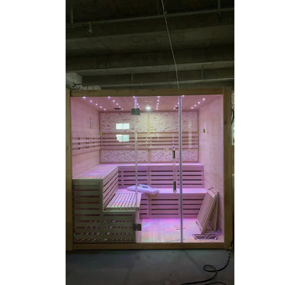 SAUNA EVOLUTION®  Indoor Therapy Wood Steam Sauna Room