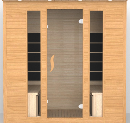 SAUNA EVOLUTION®  Low EMF Indoor Wood Sauna With Carbon Panel Far Infrared 16