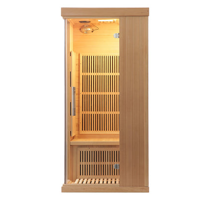 SAUNA EVOLUTION®  Indoor Carbon Heaters Glass Door Sauna Room Far Infrared 09