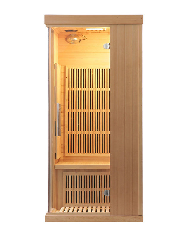 SAUNA EVOLUTION®  Indoor Carbon Heaters Glass Door Sauna Room Far Infrared 09