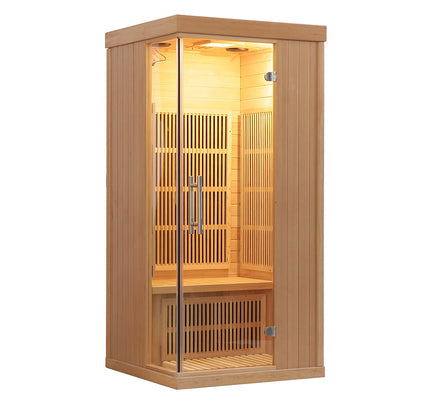 SAUNA EVOLUTION®  Indoor Carbon Heaters Glass Door Sauna Room Far Infrared 09