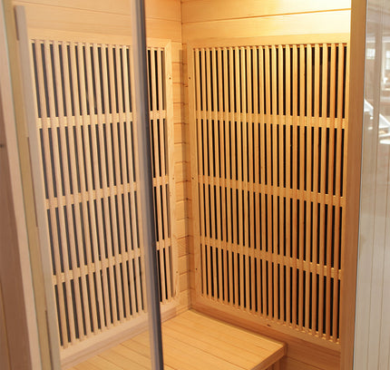 SAUNA EVOLUTION®  Indoor Carbon Heaters Glass Door Sauna Room Far Infrared 09
