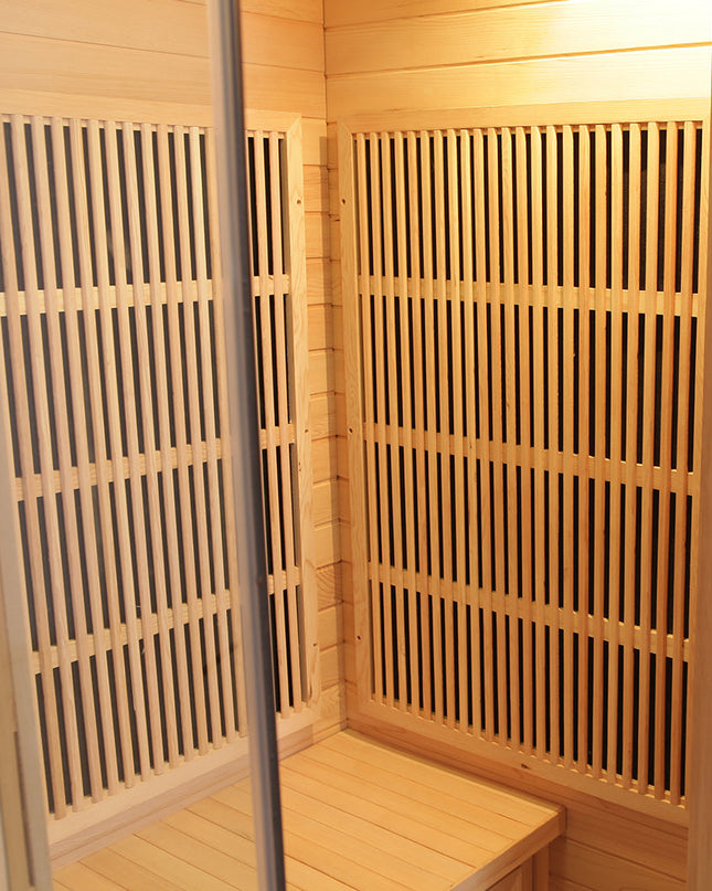 SAUNA EVOLUTION®  Indoor Carbon Heaters Glass Door Sauna Room Far Infrared 09