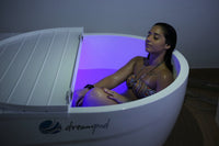 Dreampod Mineral Soaker installed in a home wellness room