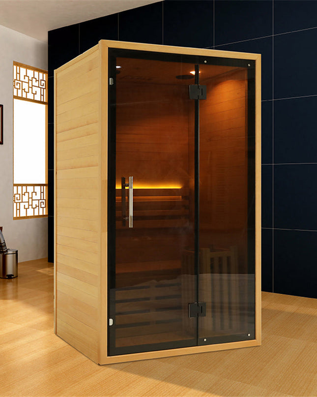 SAUNA EVOLUTION®  Indoor Wicking and Perspiration Fumigation Box Wet Sauna Glass 04