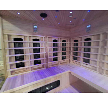 SAUNA EVOLUTION® 5-6 People Traditional Steam And Far Infrared Sauna Room Luxury 4