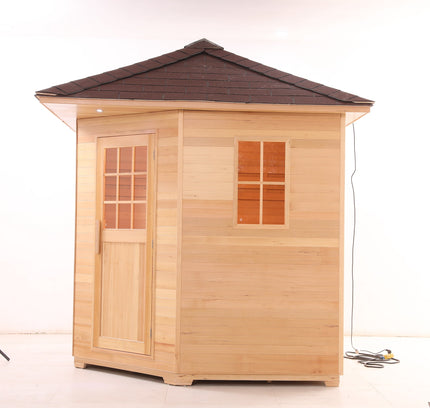 SAUNA EVOLUTION®  Outdoor Wood Steam Sauna（5-6 Person）Cabin 04