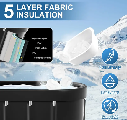 RecoveryBoots Portable Ice Bath