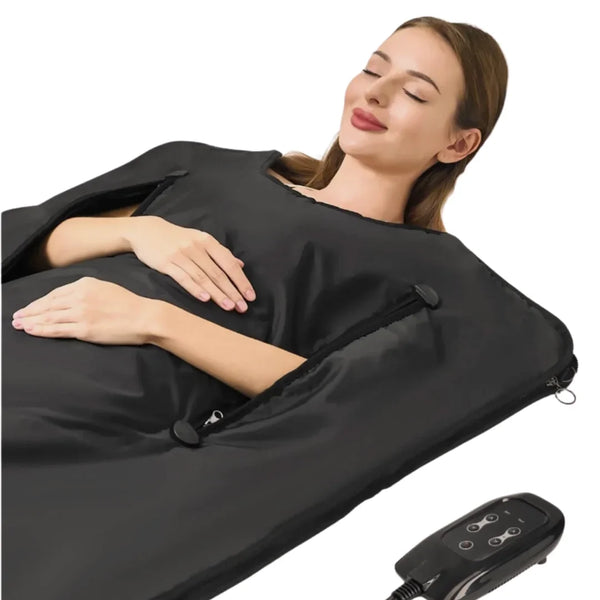 Portable Infrared Sauna Blanket with Arm Openings