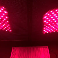 Infrared light inside portable sauna