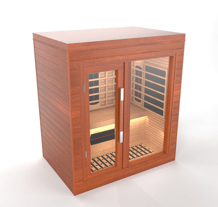 SAUNA EVOLUTION®  Indoor Full Spectrum Luxury Single-Layer Bench Cabin Sauna Luna - 2