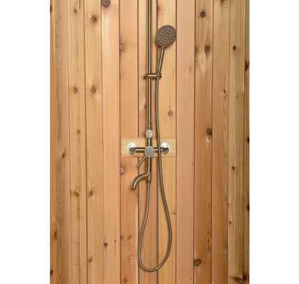 SAUNA EVOLUTION® Curved Rinse Outdoor Shower