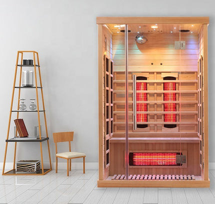 SAUNA EVOLUTION®  Full Spectrum Indoor Solid Wood Sauna Far Infrared 11