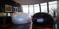 Dreampod V2 Float Pod in white and stealth black finishes