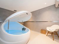 Dreampod V2 Float Pod - door open showing the interior