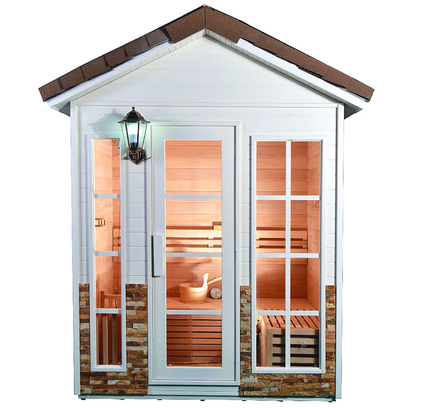 SAUNA EVOLUTION®  Garden Waterproof Traditional Sauna Steam Room Cabin 01