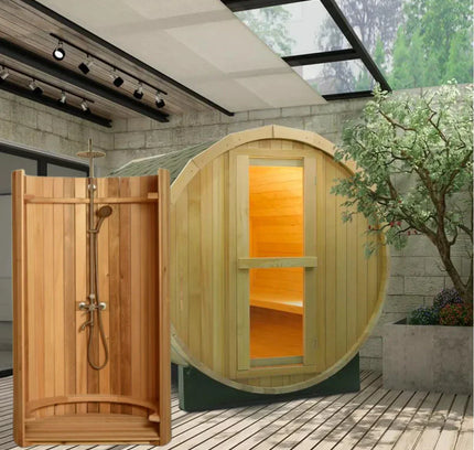 SAUNA EVOLUTION® Curved Rinse Outdoor Shower