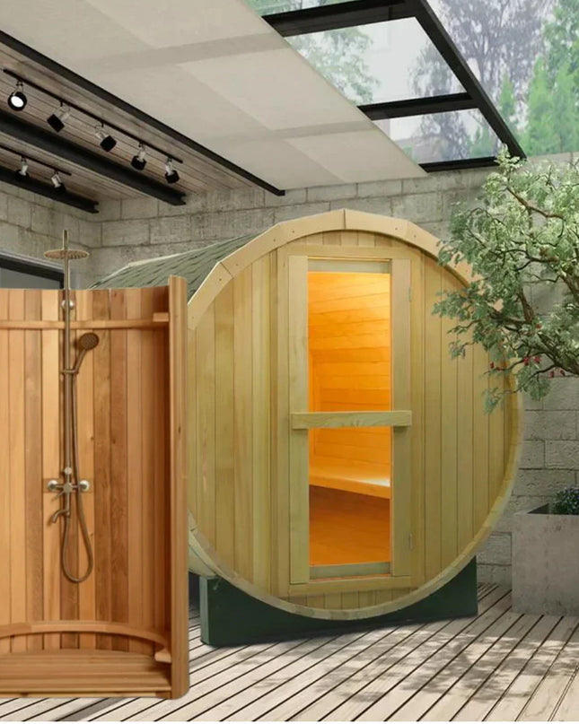SAUNA EVOLUTION® Curved Rinse Outdoor Shower
