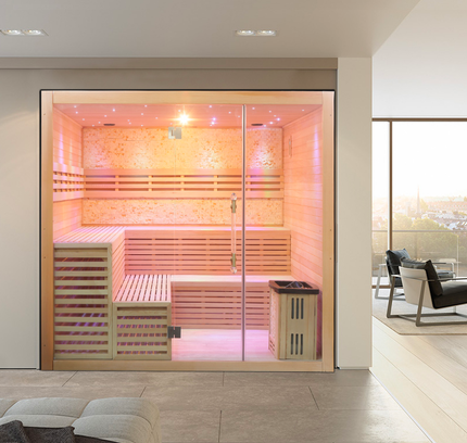 SAUNA EVOLUTION®  Indoor Therapy Wood Steam Sauna Room