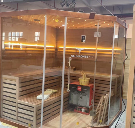 SAUNA EVOLUTION® 5-6 People Traditional Steam Sauna Room Luxury 1