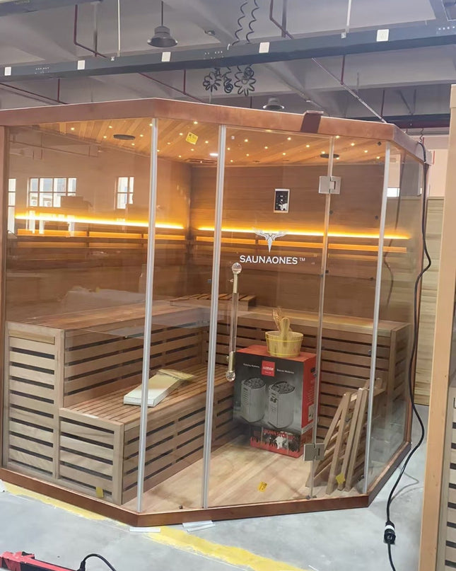 SAUNA EVOLUTION® 5-6 People Traditional Steam Sauna Room Luxury 1