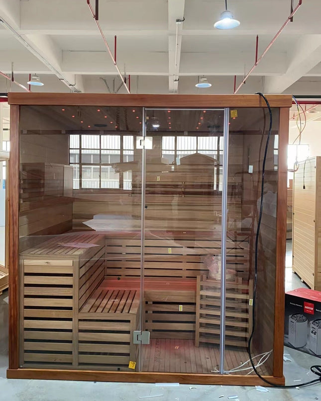 SAUNA EVOLUTION®  Indoor Therapy Wood Steam Sauna Room