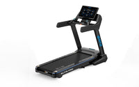 Treadmill with a digital display on a white background