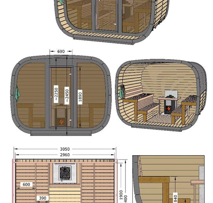 SAUNA EVOLUTION® Elegant Serenity Sauna 4