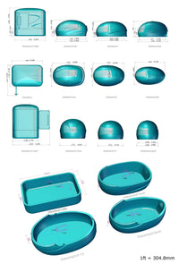 Dreampod float tank family size chart and dimensions