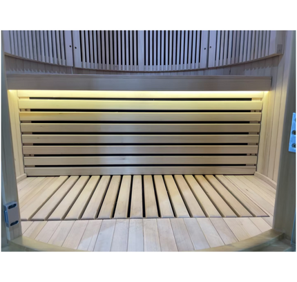 SAUNA EVOLUTION®  Hemlock Round Indoor Sauna Room Far Infrared 08