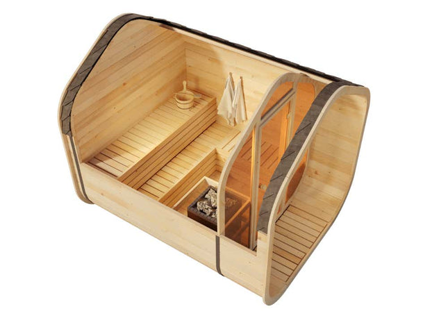 SAUNA EVOLUTION® Barrel Sauna Serenity Nature Air 8