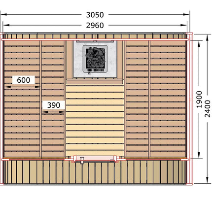 SAUNA EVOLUTION® Elegant Serenity Sauna 4