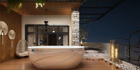Dreampod Ice Bath with Chiller - product rendering, side angle