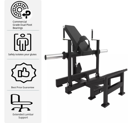 SFE Commercial Plate Loaded Hip Thrust Glute Machine (New)