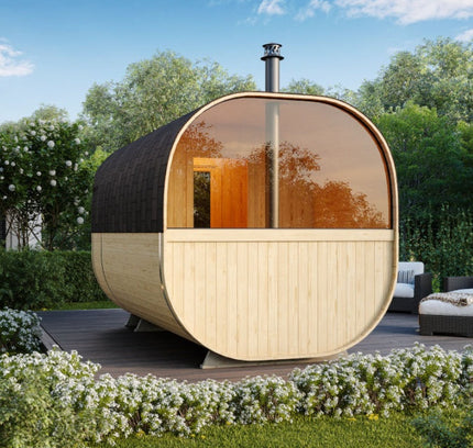 SAUNA EVOLUTION® Barrel Sauna Serenity Nature Air 6