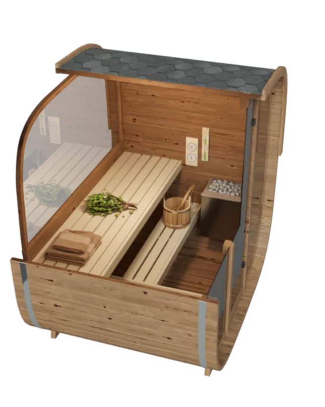 SAUNA EVOLUTION® Square Sauna Minimalist Refresh 6